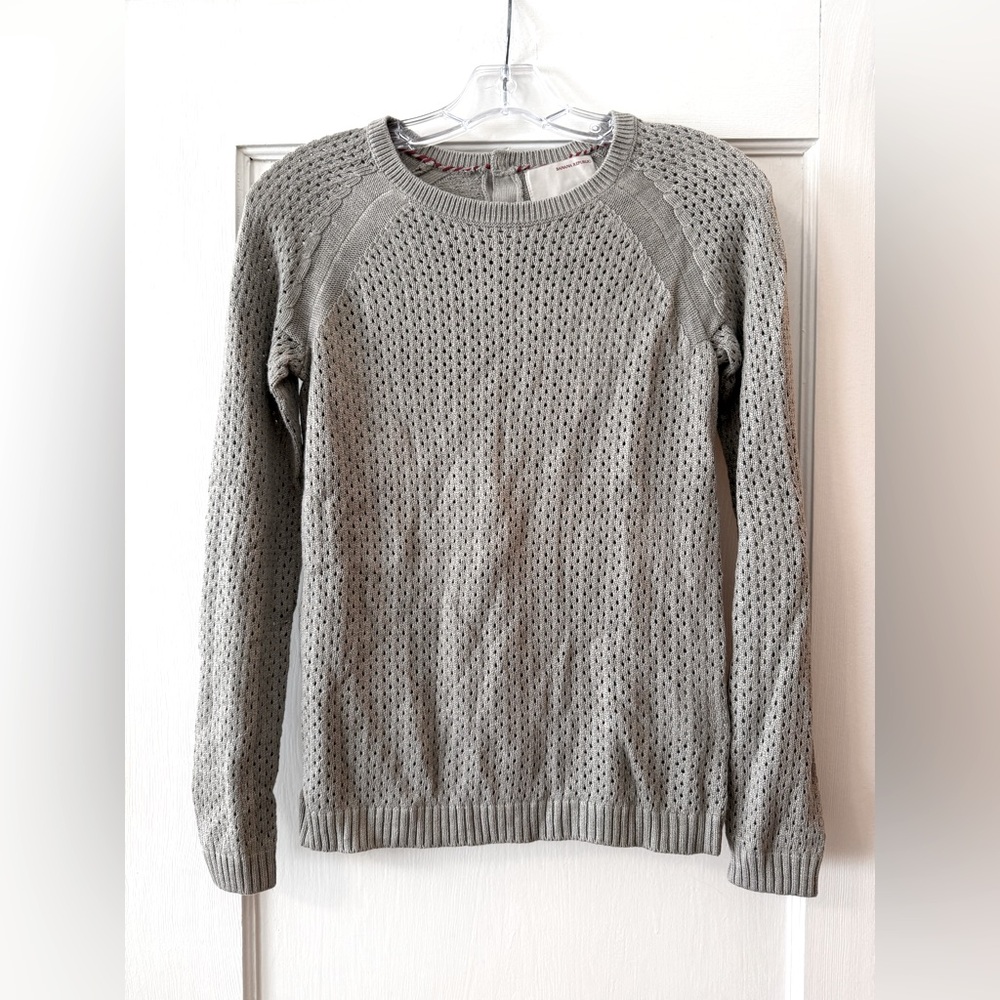 Banana Republic | Heritage Collection Light Gray Open Stitch Knit Sweater - XS